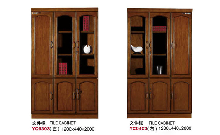 实木皮文件柜展示柜