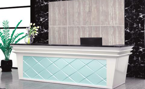 烤漆工艺金属前台桌