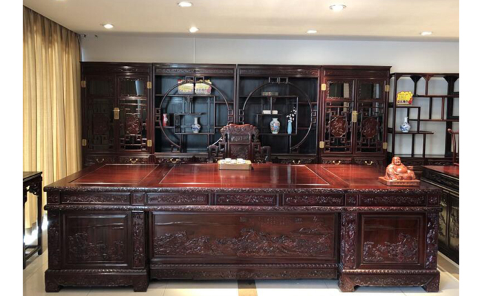 酸枝木实木班台